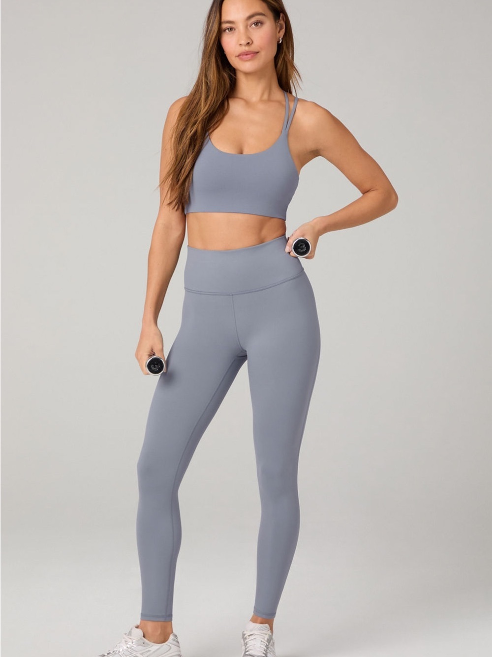 Fabletics Define PowerHold® High-Waisted Legging 7/8 inseam size large gray